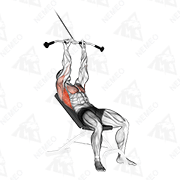 Animated demonstration of cable incline pushdown