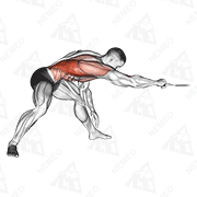 Animated demonstration of cable twisting pull with intensified