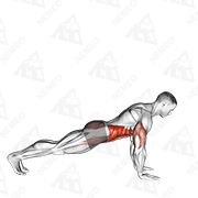 Demostración animada de Flexiones con plancha lateral