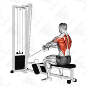 Animated demonstration of cable upper row