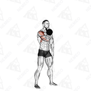 Animierte Vorführung von Arnold Kettlebell Press