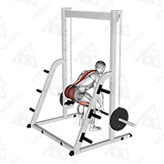 Animated demonstration of smith deadlift