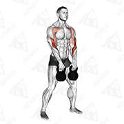 Dimostrazione animata di Girata con kettlebell