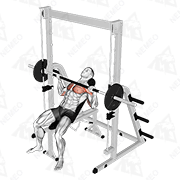 Animierte Vorführung von Smith Incline Press