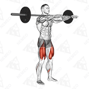 Animated demonstration of frankenstein squat