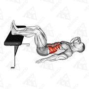 Animated demonstration of oblique crunch v. 2