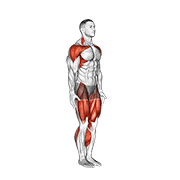 Animated demonstration of astride jumps (male)