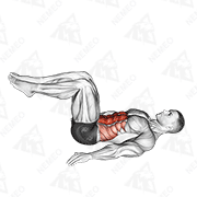 Animated demonstration of reverse crunch