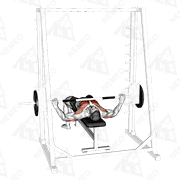 Animated demonstration of smith wide grip bench press